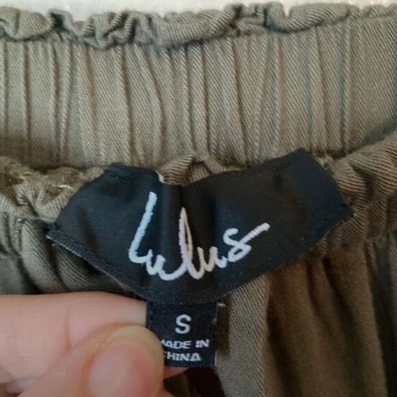 CLOSEOUT SALE MAKE AN OFFER-Lulus Sebastian olive green jogger pants size S - Picture 7 of 7